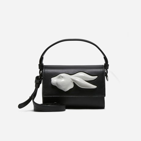 【ANDRESGALLARDO】 FLAP MINI Rabbit Head Bag ブラック