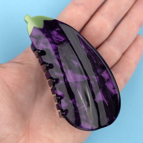 【Coucou Suzette】Eggplant（ナス）ヘアクリップ