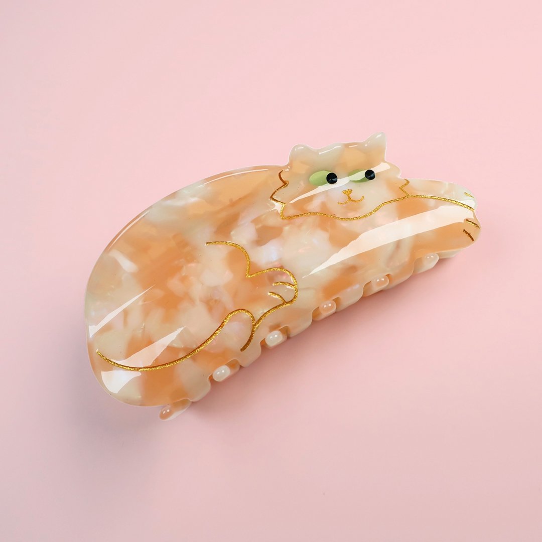 coucou suzetteヘアアクセサリー Coucou Suzette】Ginger Cat ヘアクリップ | goldandbouncy
