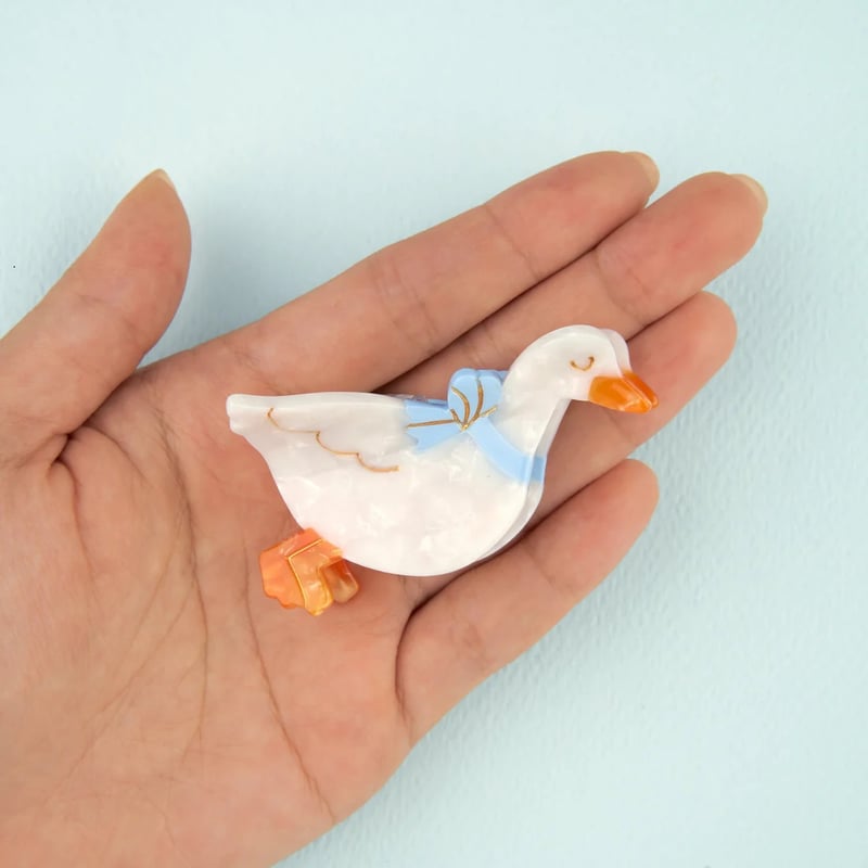 Coucou Suzette】Mini Goose ヘアクリップ | goldandbouncy