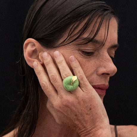 【ANDRESGALLARDO】 APPLE PORCELAIN RING GREEN