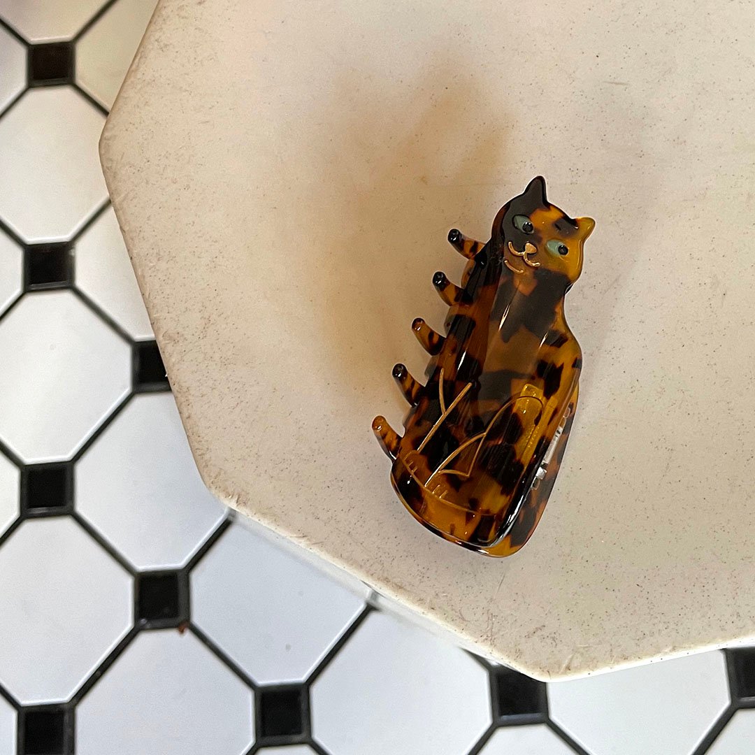 Coucou Suzette】Bengal Cat ヘアクリップ | goldandbouncy