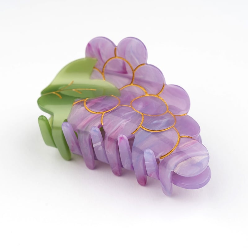新発売の Coucou Suzette】Grape ヘアクリップ | goldandbouncy ヘアアレンジ