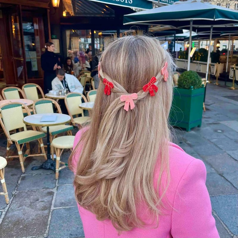 Coucou Suzette】Ribbon ミニヘアピン | goldandbouncy