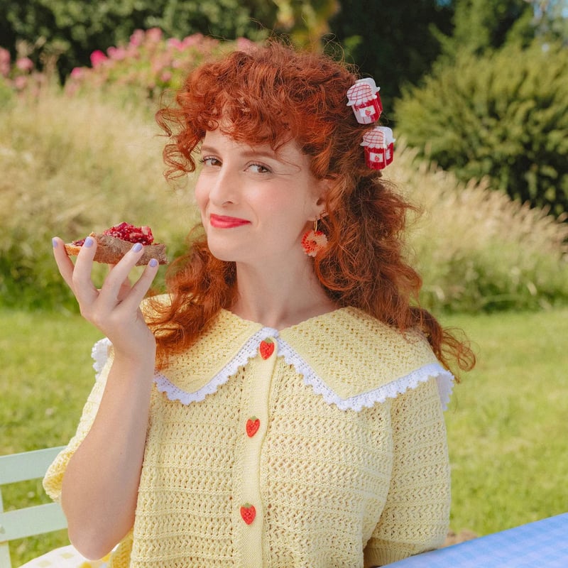 Coucou Suzette】Mini Jam Pot ヘアクリップ（スモールサイズ） |