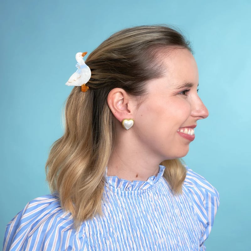 Coucou Suzette】Mini Goose ヘアクリップ | goldandbouncy