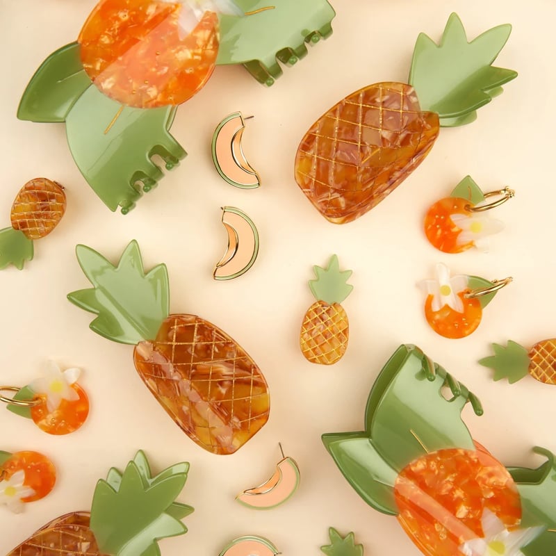Coucou Suzette】Pineapple ヘアクリップ | goldandbouncy