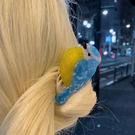 【Coucou Suzette】Blue Tit Bird ヘアクリップ
