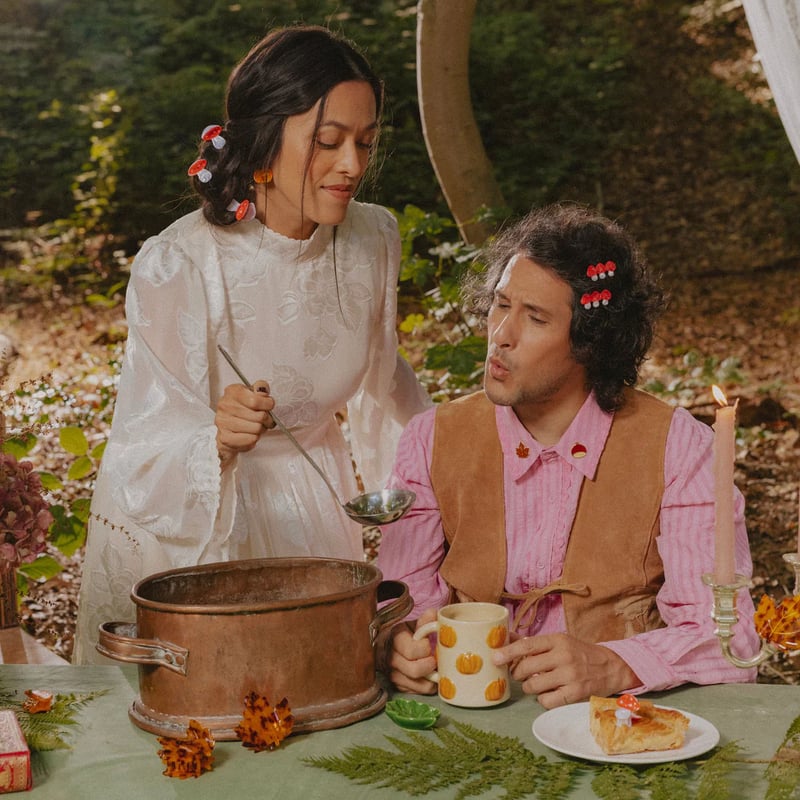 Coucou Suzette】Mini Mushroom ヘアクリップ（スモールサイズ