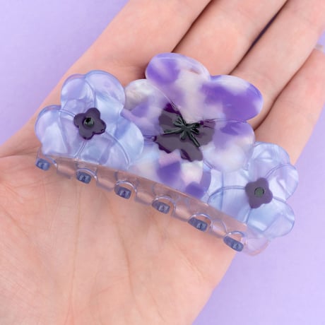 【Coucou Suzette】Three Pansies ヘアクリップ