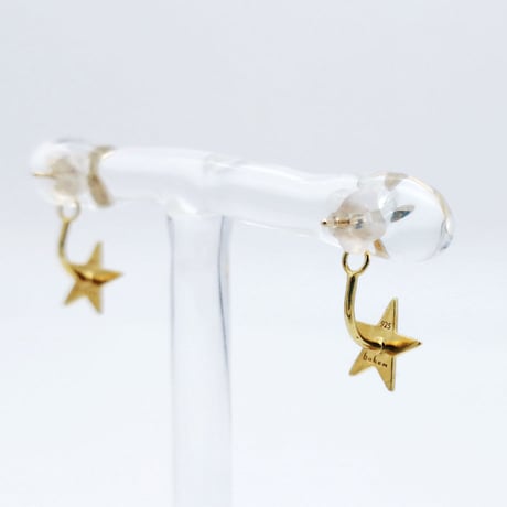 【bohem】スターピアス　ゴールド