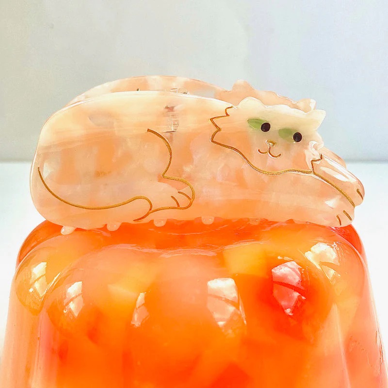 Coucou Suzette】Ginger Cat ヘアクリップ | goldandbouncy