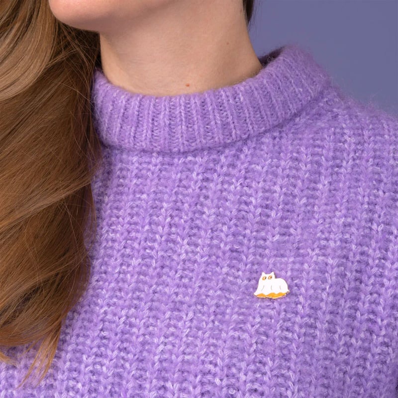 Coucou Suzette】Ghost Cat ピンブローチ | goldandbouncy