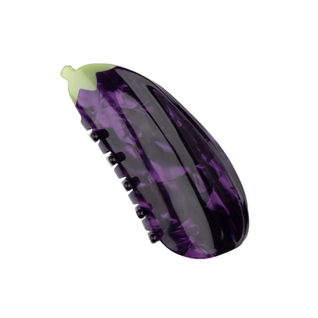 【Coucou Suzette】Eggplant（ナス）ヘアクリップ