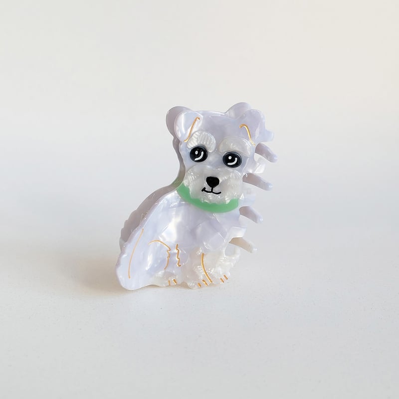 ꫛꫀꪝ【ミニチュアシュナウザー】ベビーヘアクリップ　キッズヘアクリップ　ヘアピン ꫛꫀꪝ【ミニチュアシュナウザー】ベビーヘアクリップ キッズヘア