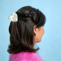 【Coucou Suzette】White Heart ヘアクリップ