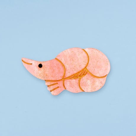 【Coucou Suzette】Pink Shrimp ミニヘアピン