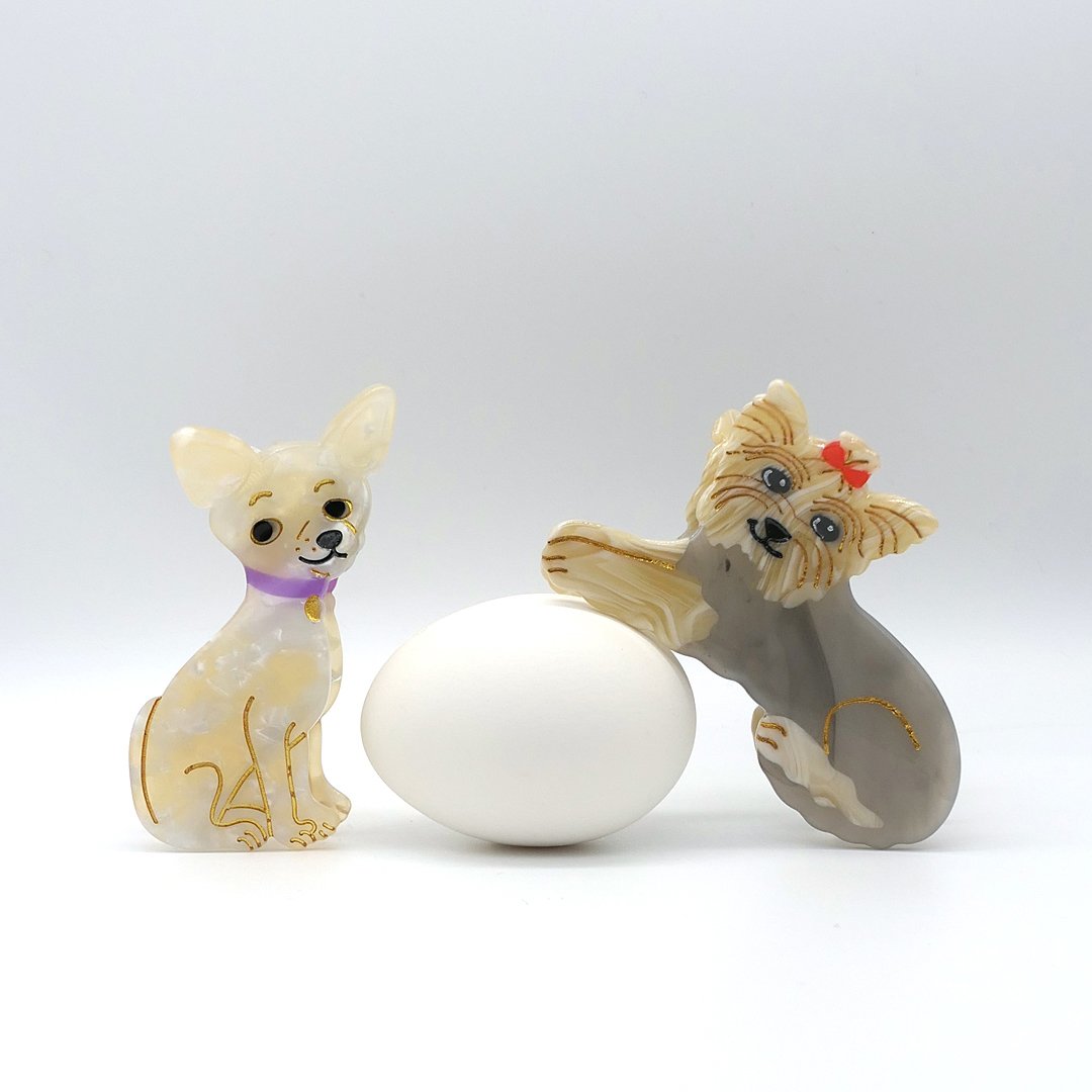Coucou Suzette】Chihuahua ヘアクリップ | goldandbouncy
