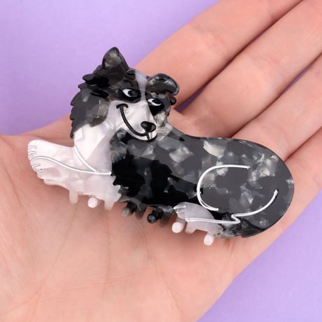 【Coucou Suzette】Border Collie ヘアクリップ