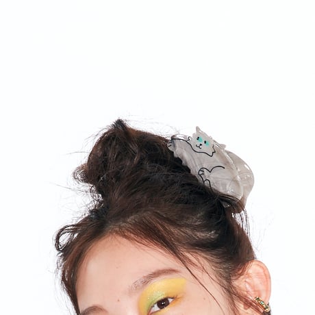 【Coucou Suzette】Gray Cat ヘアクリップ