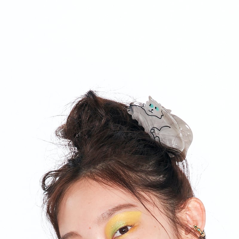 ★日本未入荷★GLOWNY★HAIR CLIP ヘアクリップ★3種★追跡付★ Coucou Suzette】Gray Cat ヘアクリップ | goldandbouncy
