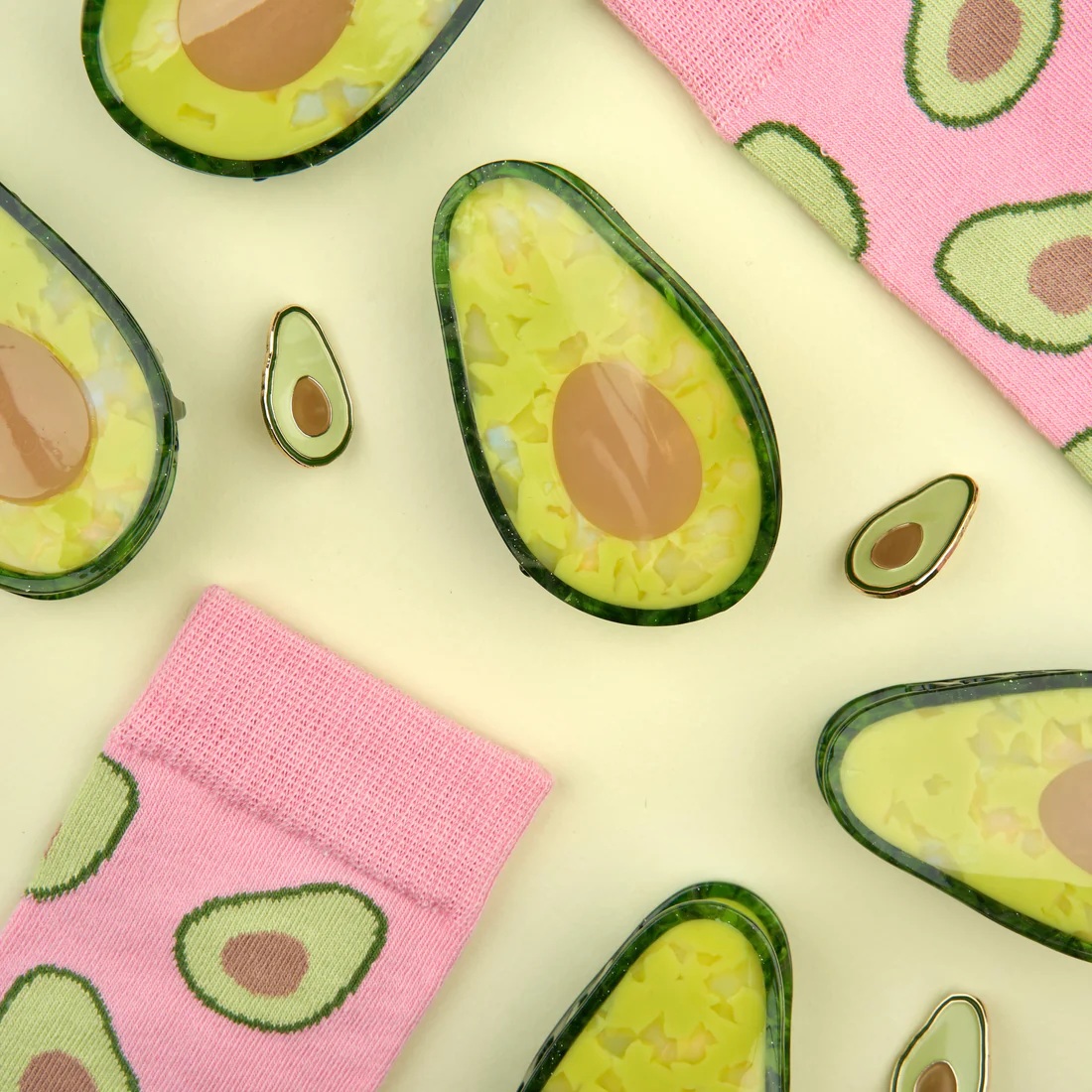 Coucou Suzette】Avocado ヘアクリップ | goldandbouncy