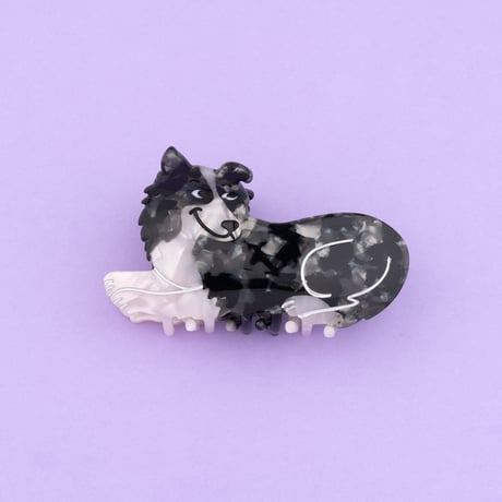 【Coucou Suzette】Border Collie ヘアクリップ