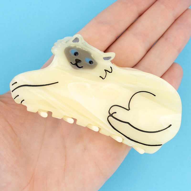 Coucou Suzette】Siamese Cat ヘアクリップ | goldandbouncy