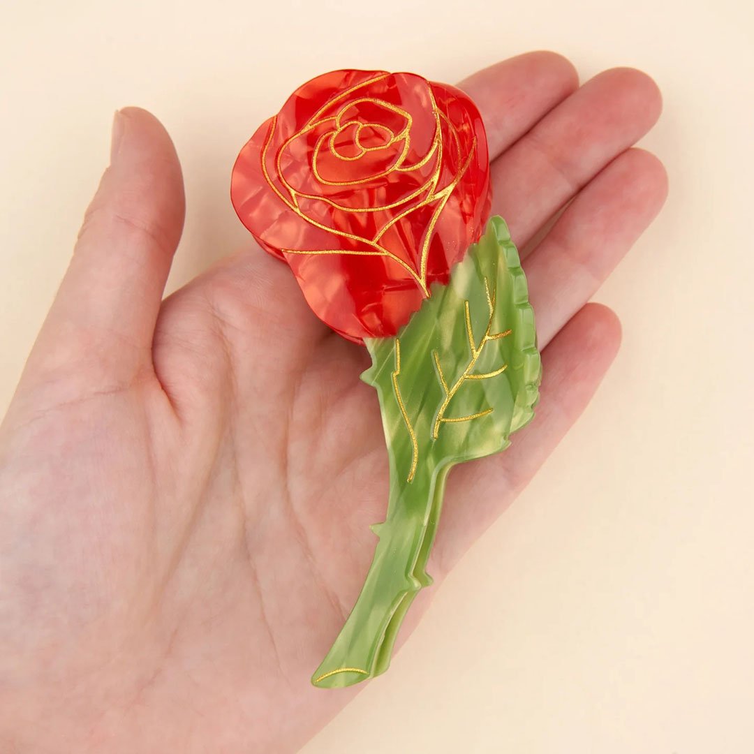 Coucou Suzette】Rose ヘアクリップ | goldandbouncy