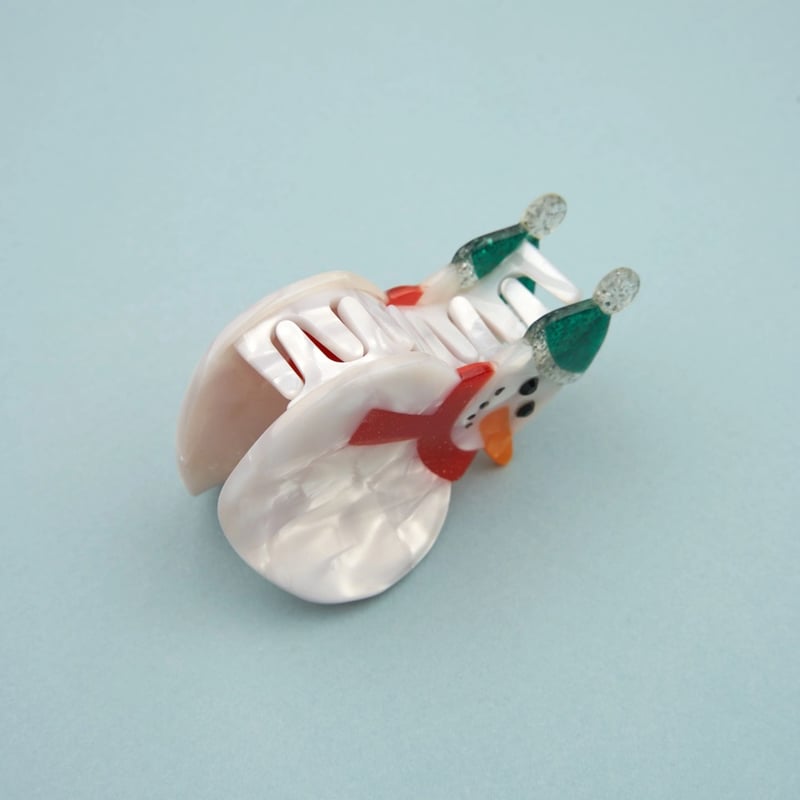 Coucou Suzette】Snowman ヘアクリップ | goldandbouncy