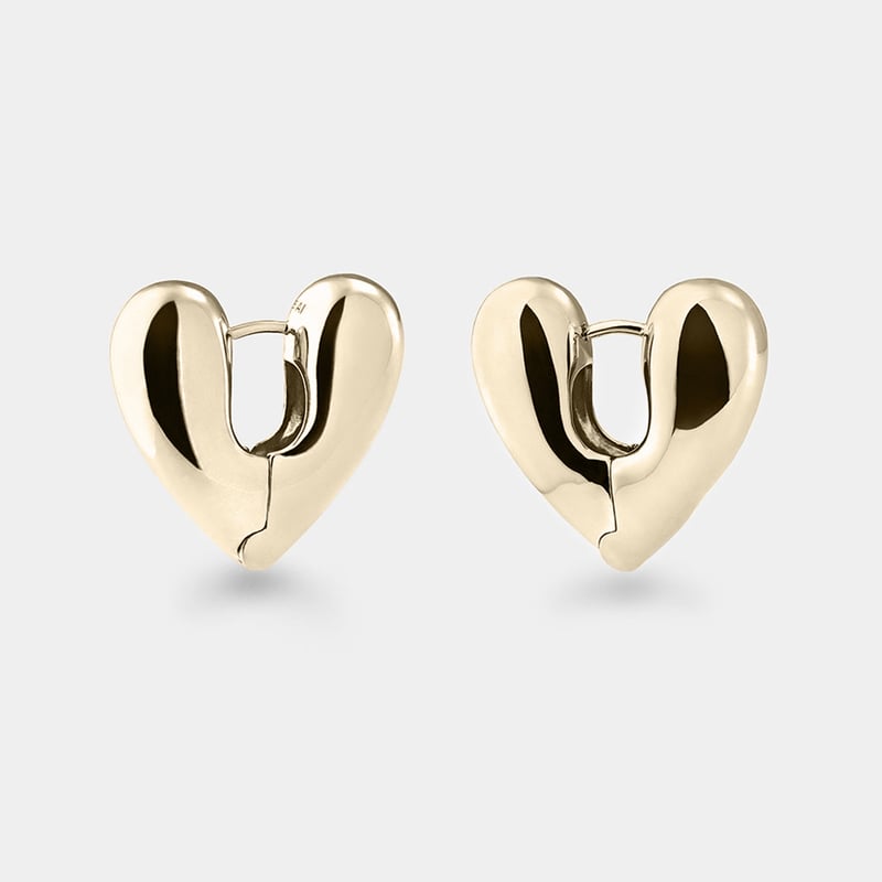 ANNIKA INEZ】HEART HOOPS ラージピアス(ゴールド) | goldand ANNIKA INEZ】HEART HOOPS ラージピアス(ゴールド) | goldand