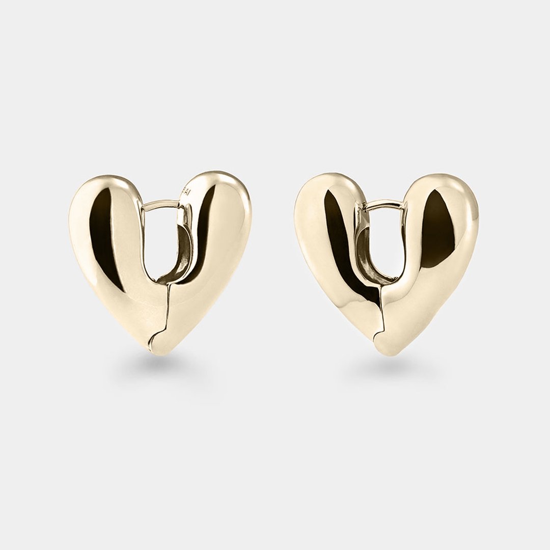 ANNIKA INEZ】HEART HOOPS ラージピアス(ゴールド) | goldand ANNIKA INEZ】HEART HOOPS ラージピアス(ゴールド) | goldand