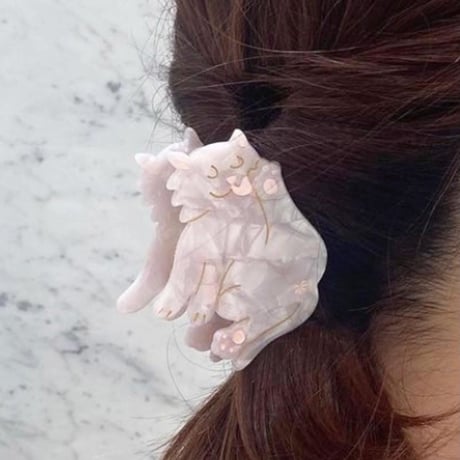 【Coucou Suzette】White Cat ヘアクリップ
