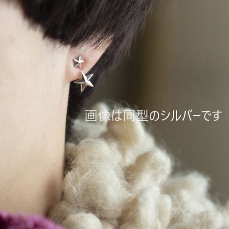 【bohem】スターピアス　ゴールド