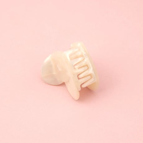 【Coucou Suzette】Mini White Heart ヘアクリップ