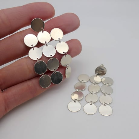 【Saskia Diez】シャンデリアシルバーピアス