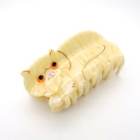 【Coucou Suzette x goldandbouncy】Exotic Cat ヘアクリップ （アイボリー）