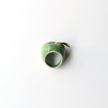 【ANDRESGALLARDO】 APPLE PORCELAIN RING GREEN