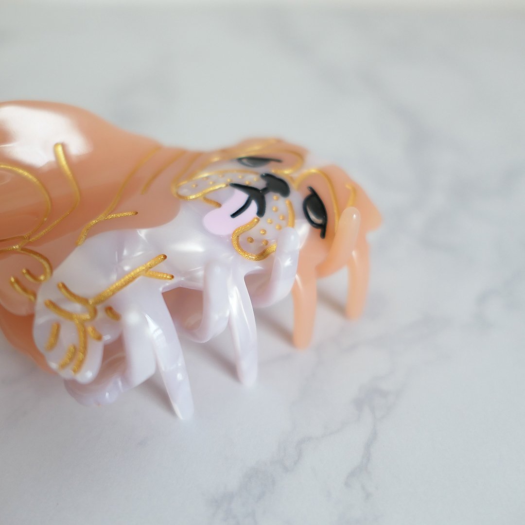 Coucou Suzette】English Bulldog ヘアクリップ | goldan