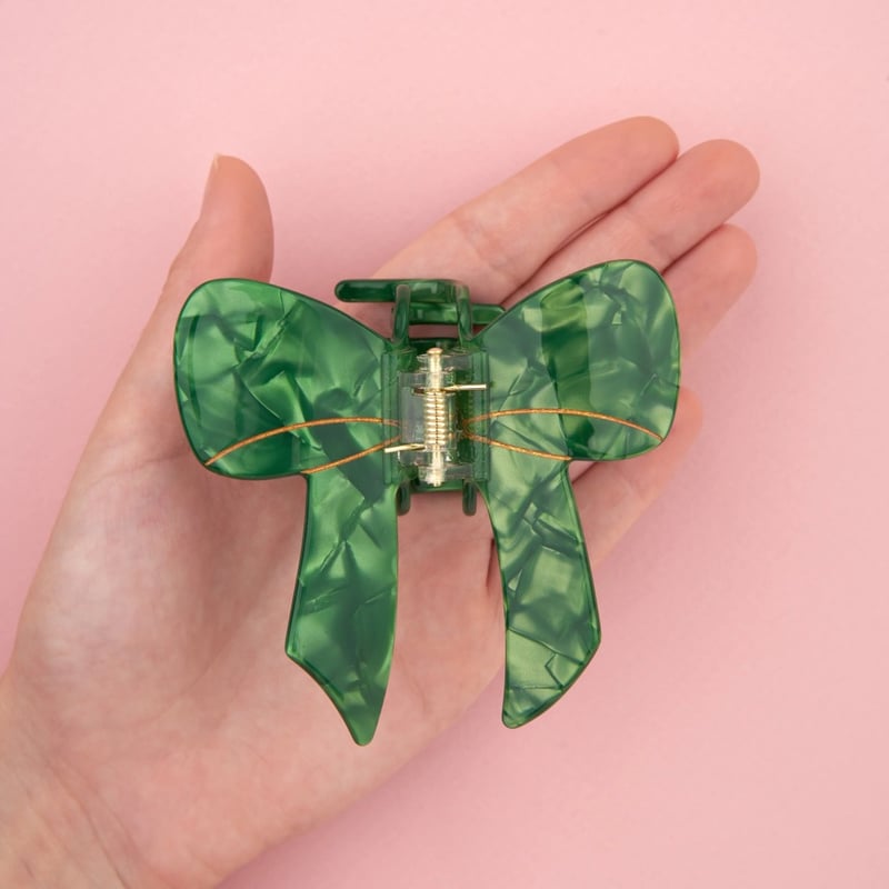 Coucou Suzette】Green Ribbon ヘアクリップ | goldandbo