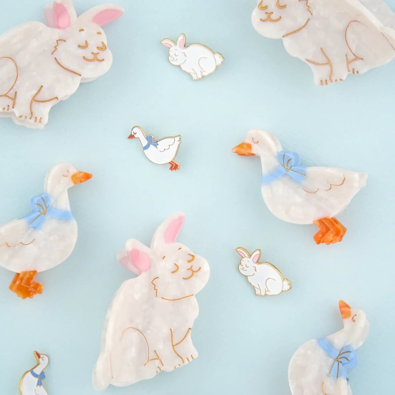 Coucou Suzette】Lapin ヘアクリップ | goldandbouncy