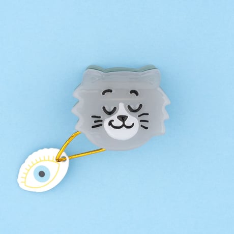 【Coucou Suzette】Mini Gray Cat ヘアクリップ