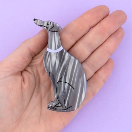 【Coucou Suzette】Lévrier（グレーハウンド）ヘアクリップ