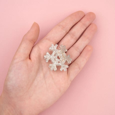 【Coucou Suzette】Mini Snowflake ヘアクリップ（スモールサイズ）