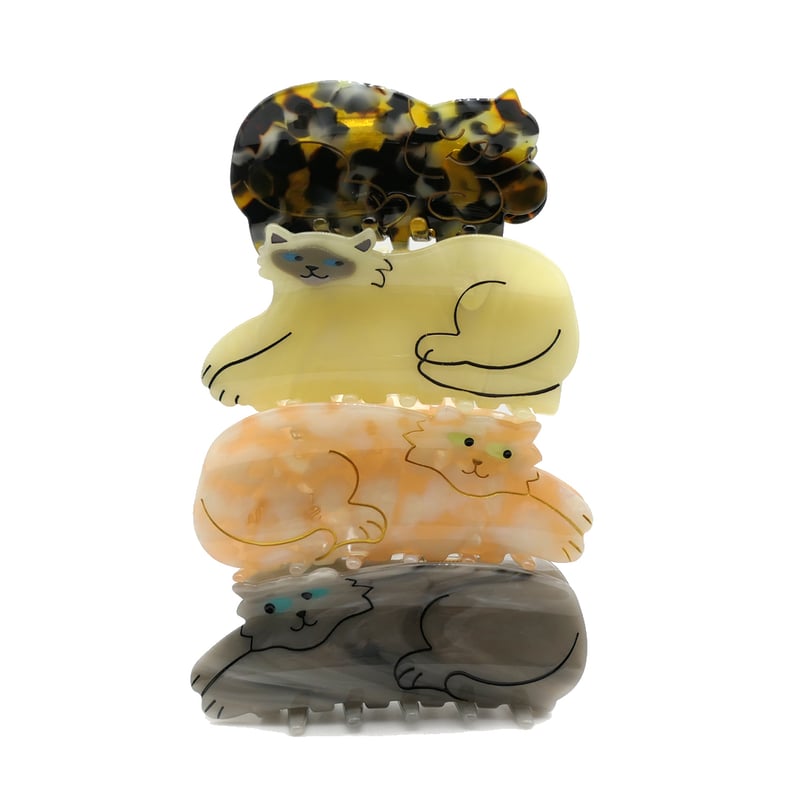 Coucou Suzette】Siamese Cat ヘアクリップ | goldandbouncy