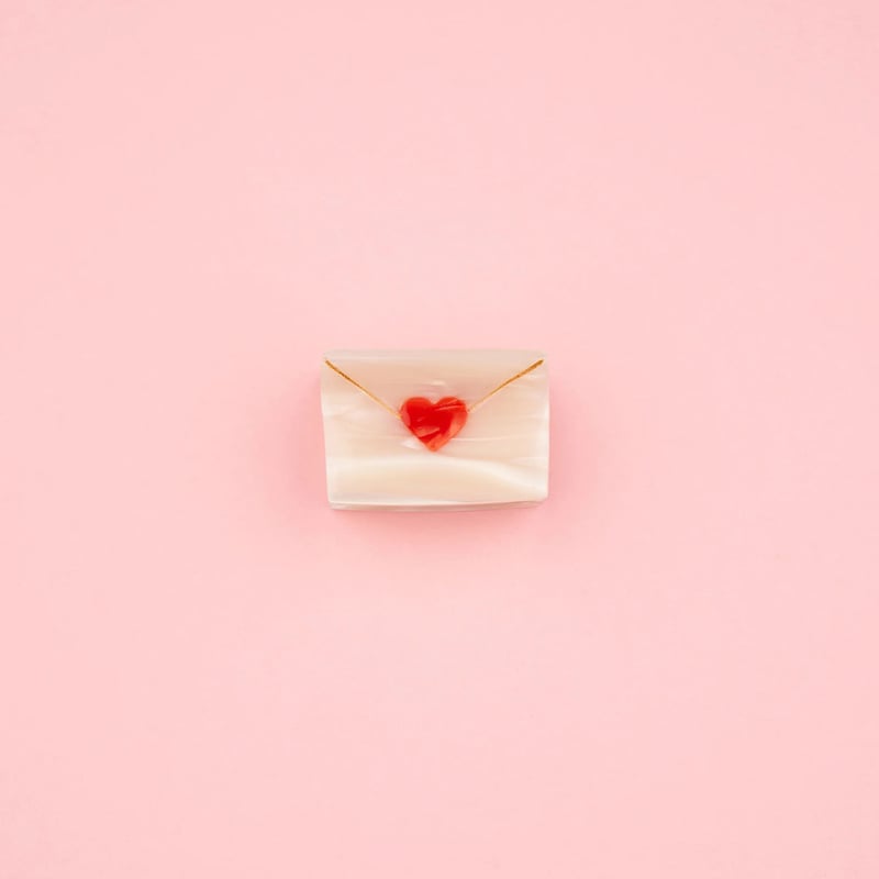 Coucou Suzette】Mini Love Letter ヘアクリップ（スモールサイズ