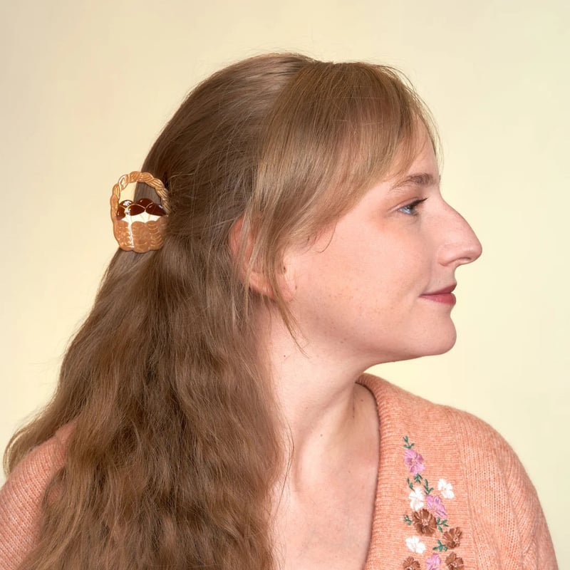 Coucou Suzette】Mushroom Basket ヘアクリップ | goldan