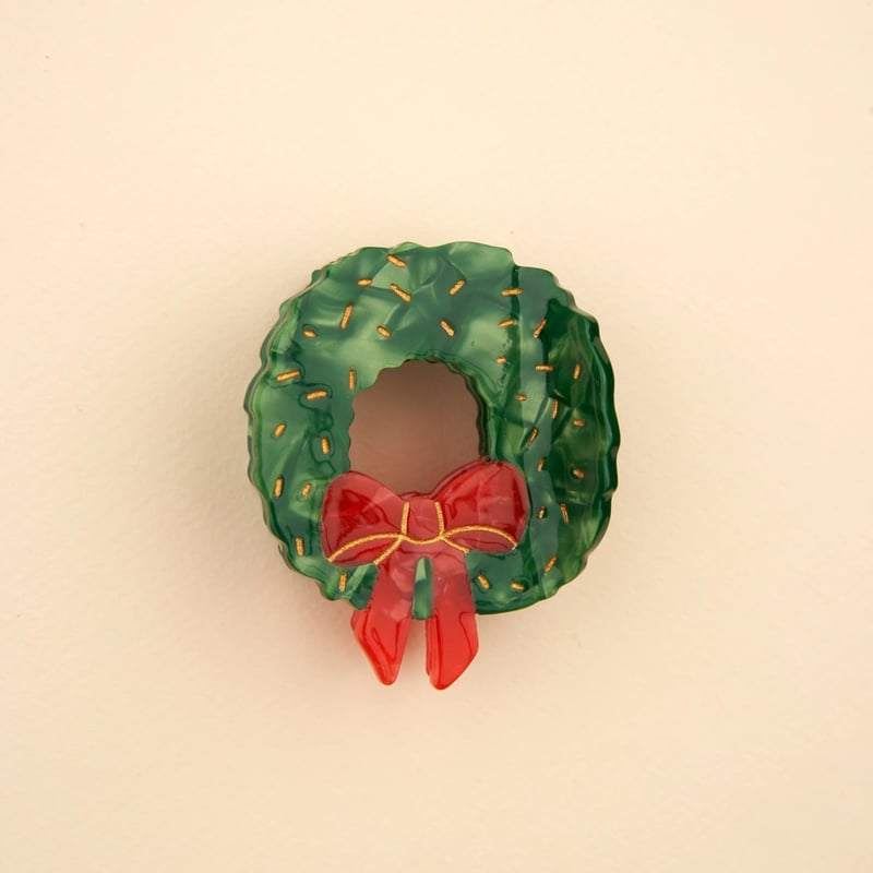 Coucou Suzette】Christmas Wreath ヘアクリップ | golda