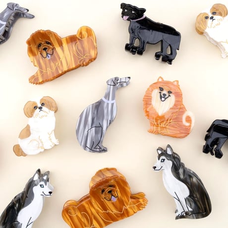 【Coucou Suzette】Shih tzu（シーズー）ヘアクリップ