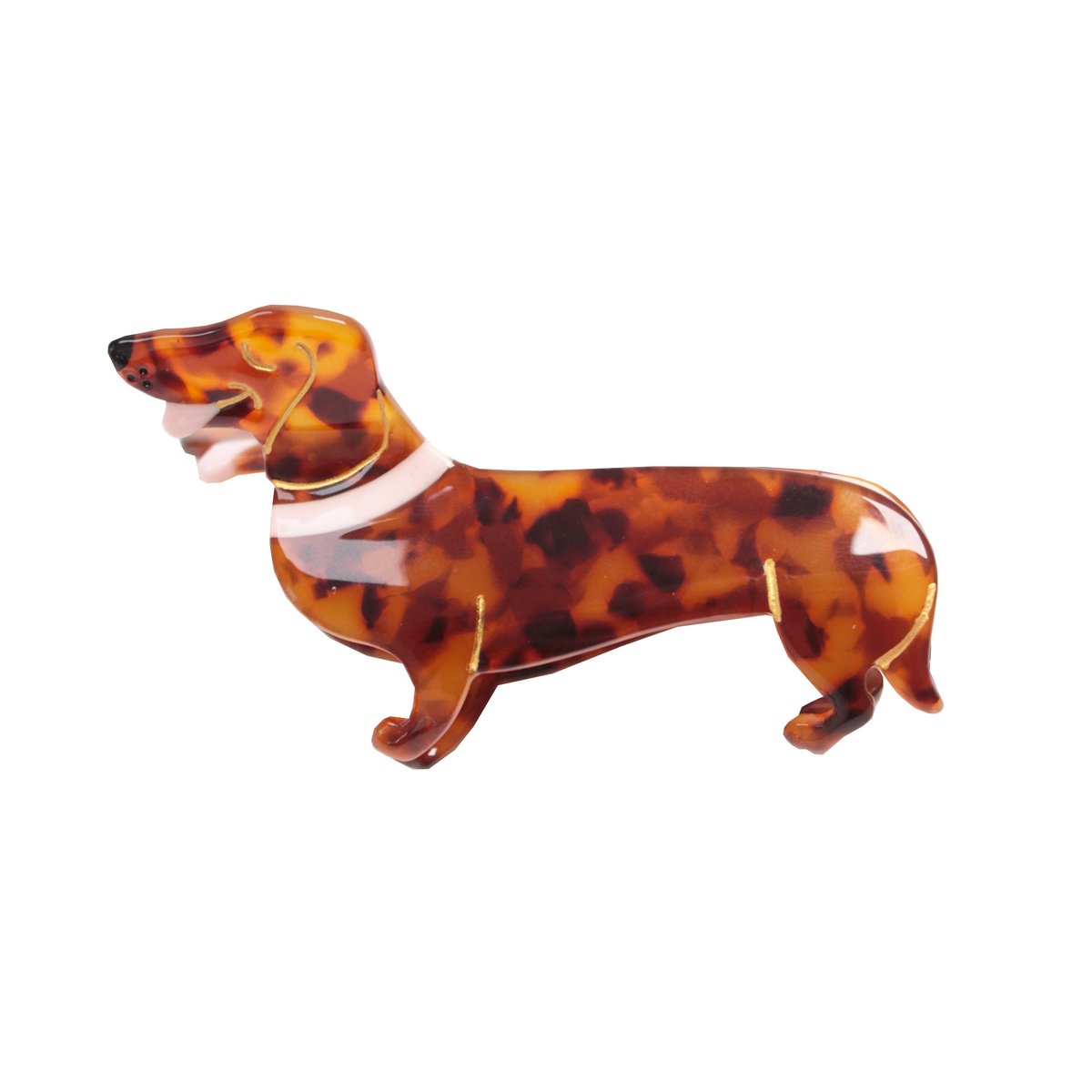 Coucou Suzette】Dachshund ヘアクリップ | goldandbouncy